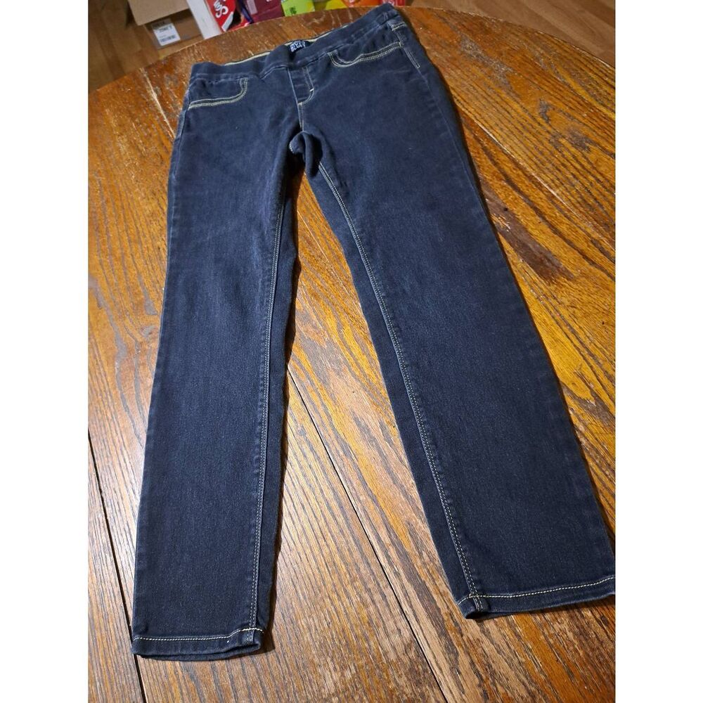 Missy Small Indigo River Blues Elastic Waist Leggings Jeggings Pull On Pants